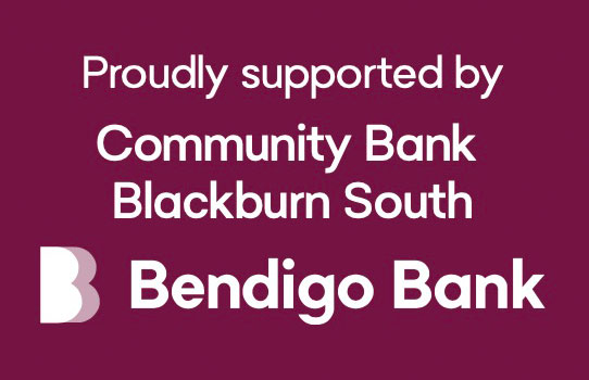 Proudly supported by Bendigo Bank Community Bank